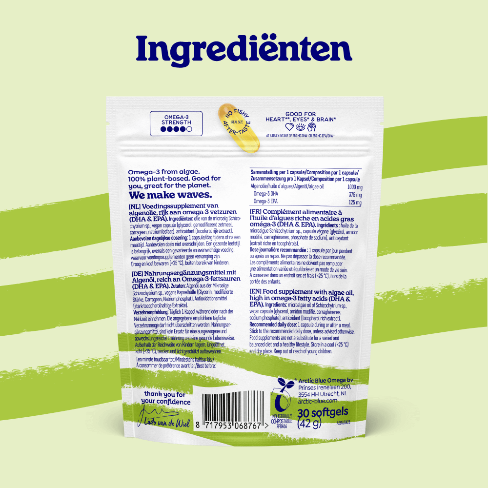 Algenolie DHA en EPA capsules (groot)