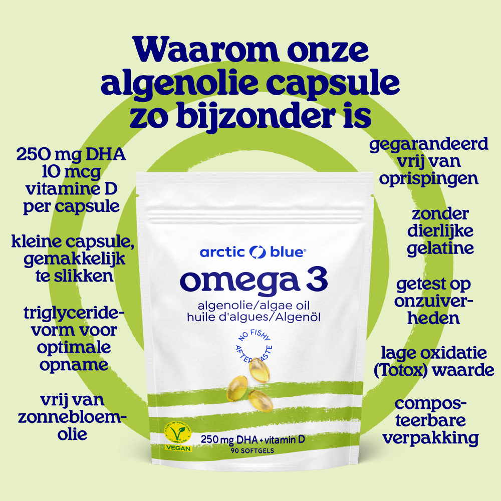 Algenolie DHA met Vitamine D capsules