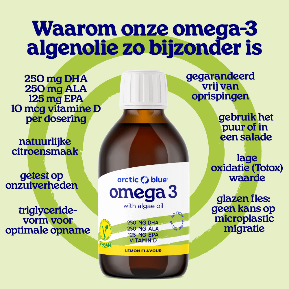 Algenolie en Hennepzaadolie