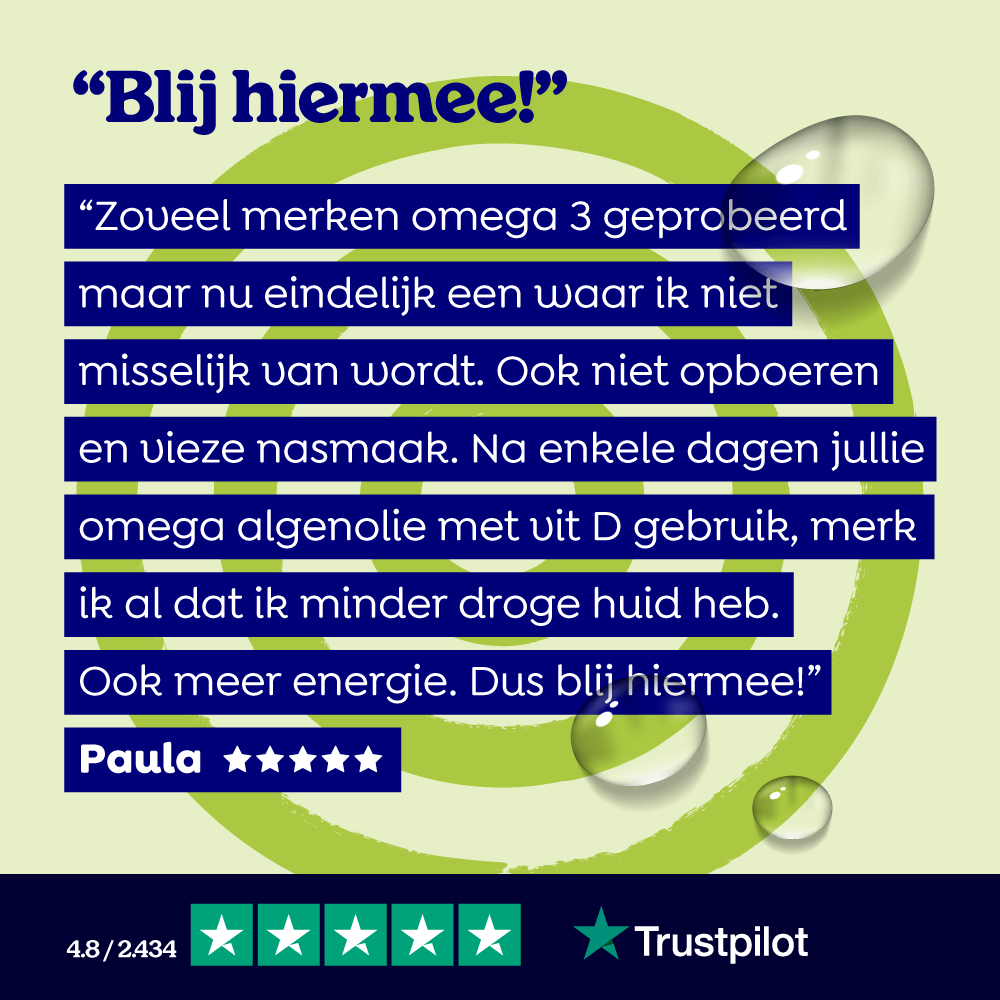 Algenolie en Hennepzaadolie