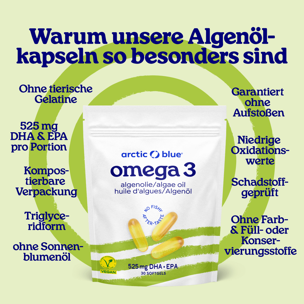 Algenöl DHA und EPA Kapseln (groß)