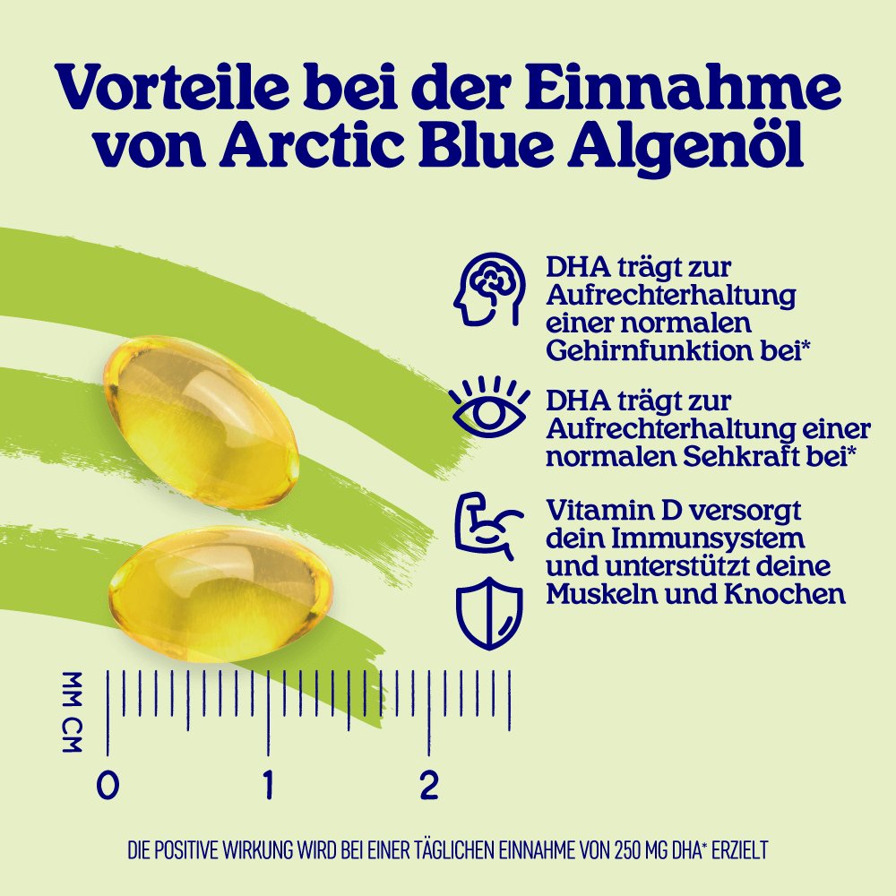 Algenöl DHA mit Vitamin D Kapseln