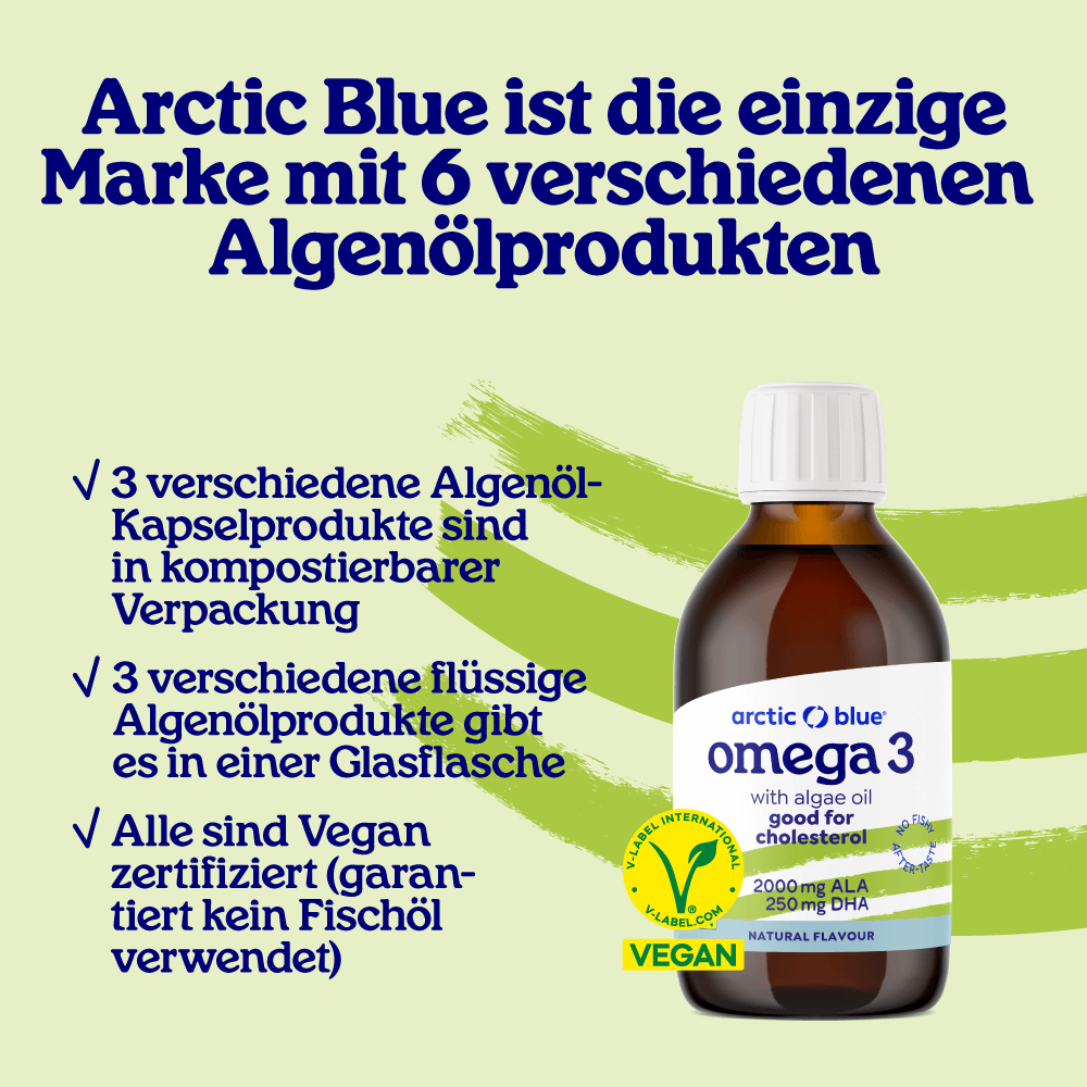 Algenöl und Leinöl