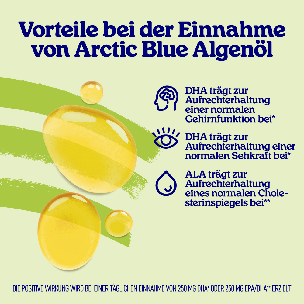 Algenöl und Leinöl