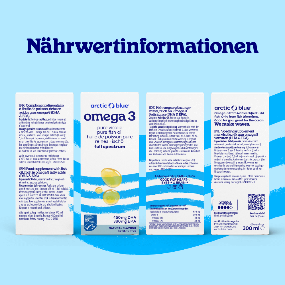 Pures Fischöl (natürlicher Geschmack)