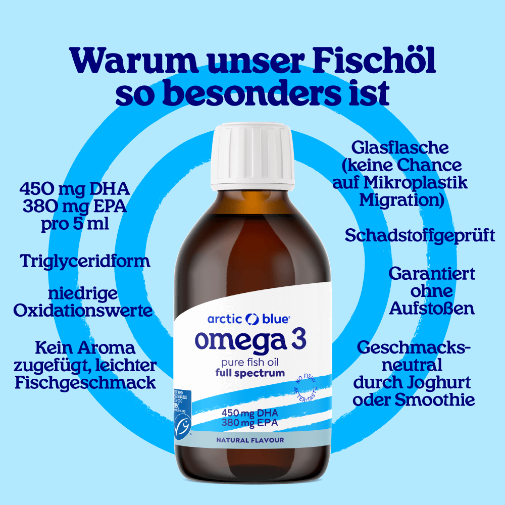 Pures Fischöl (natürlicher Geschmack)