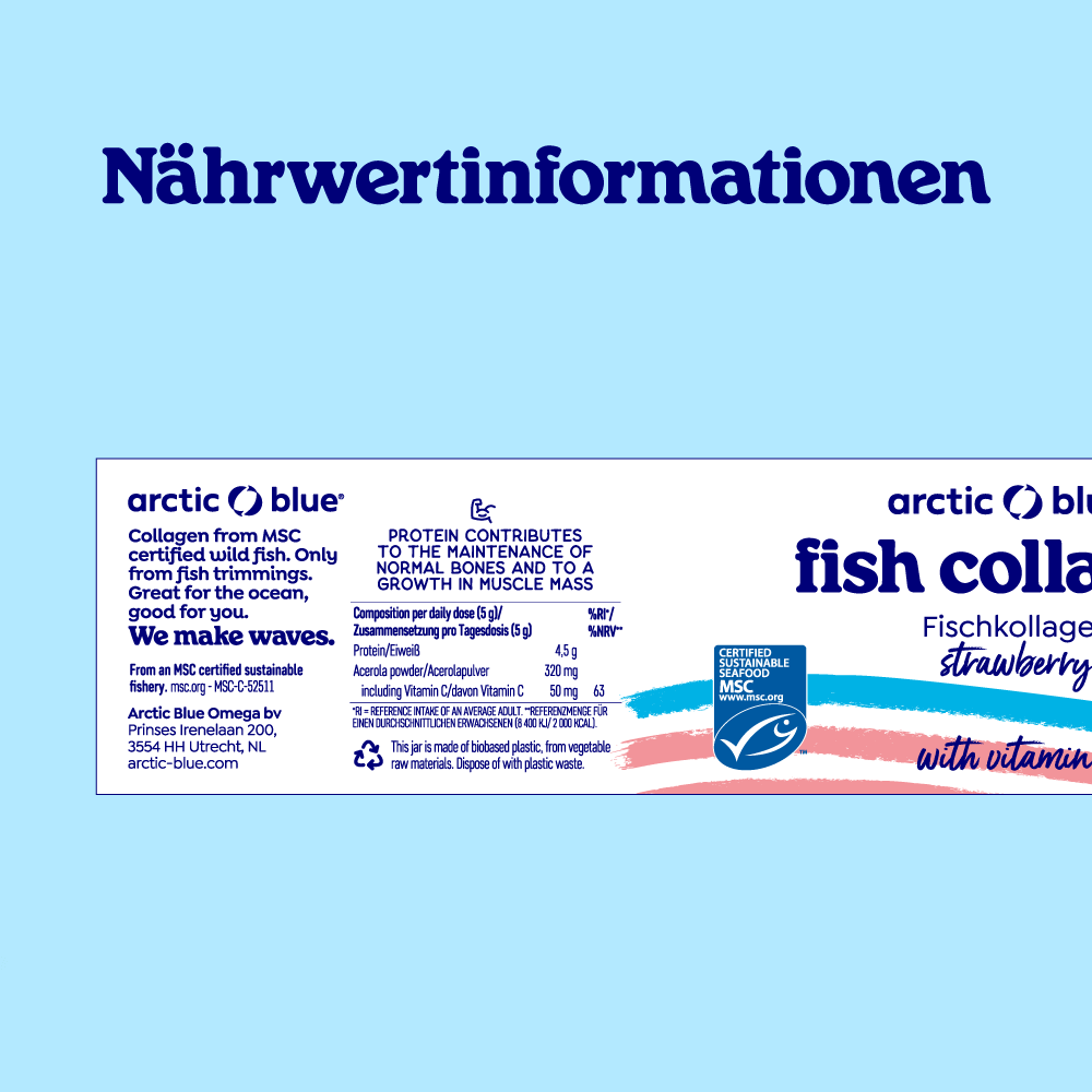 Fischkollagen Pulver Erdbeere