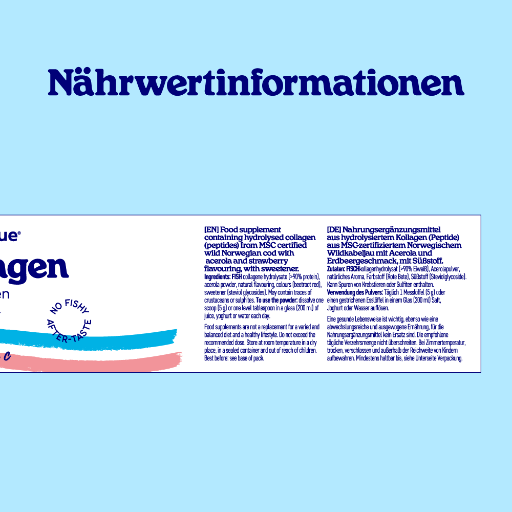 Fischkollagen Pulver Erdbeere