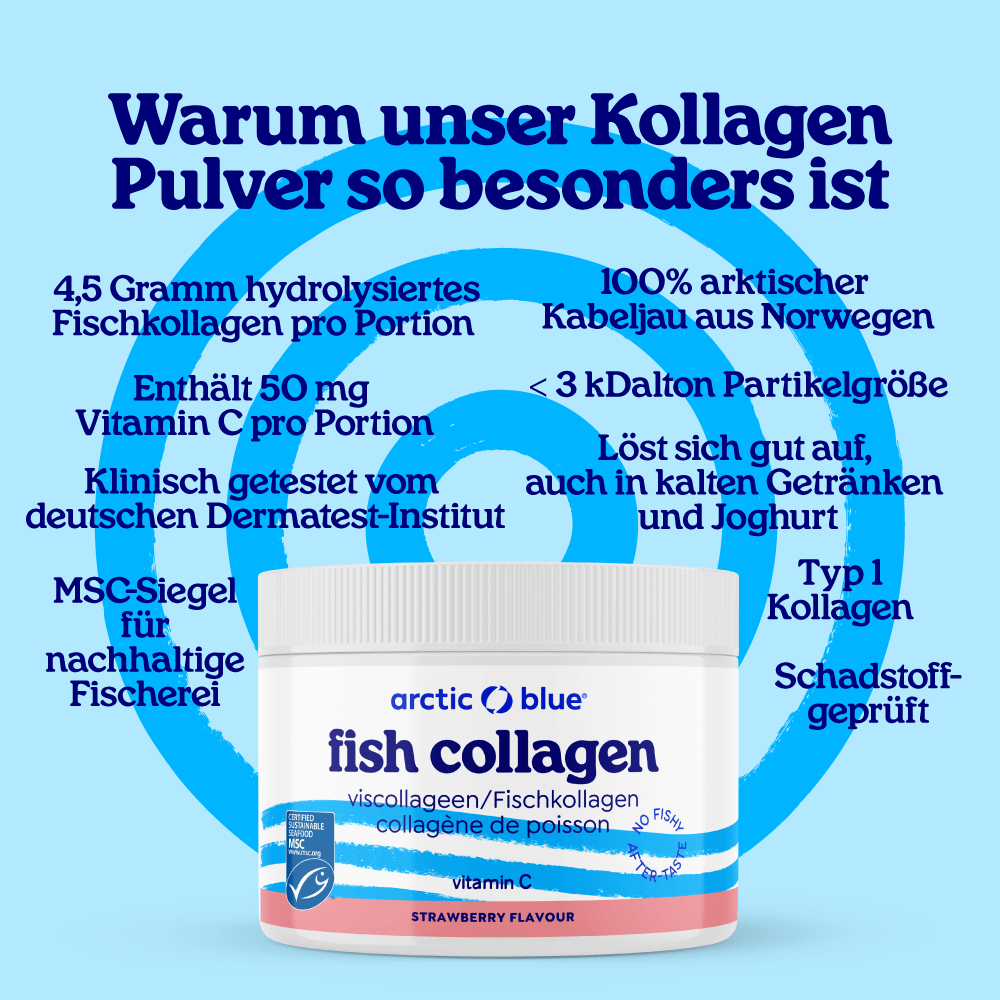 Fischkollagen Pulver Erdbeere