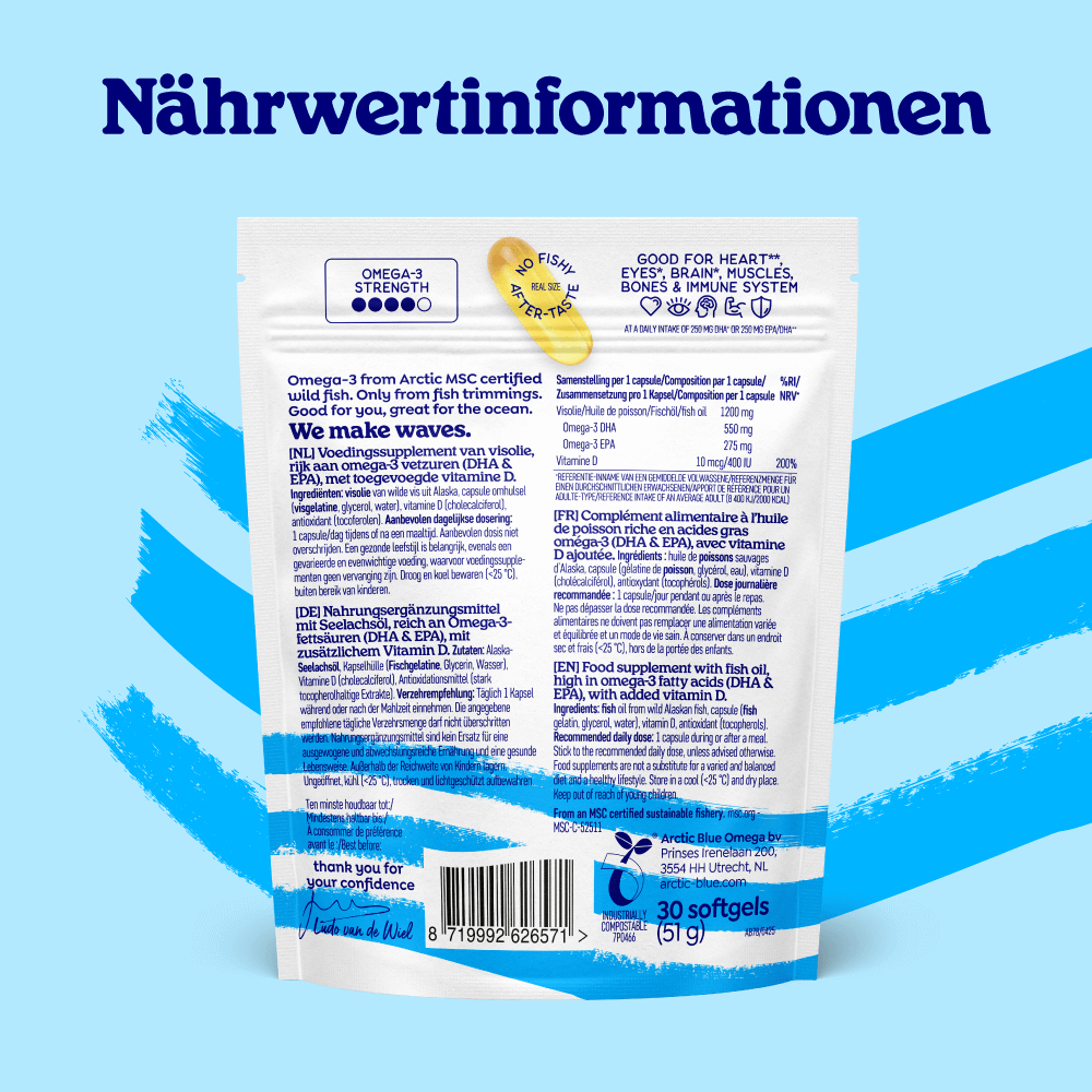 Fischöl Kapseln mit Vitamin D3 (groß)