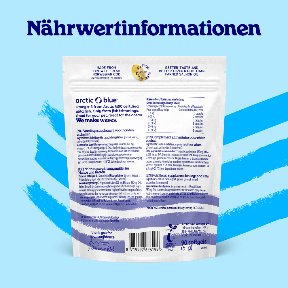 Fischöl Kapseln für Hunde