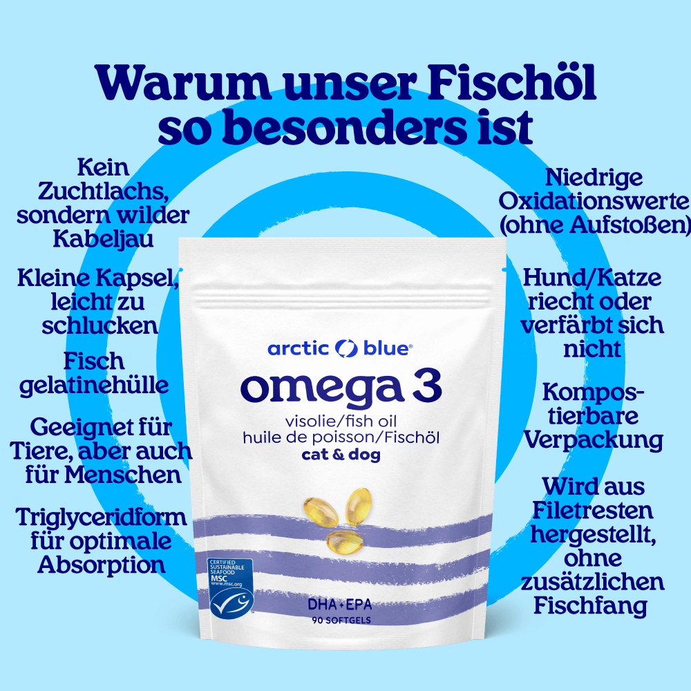 Fischöl Kapseln für Hunde