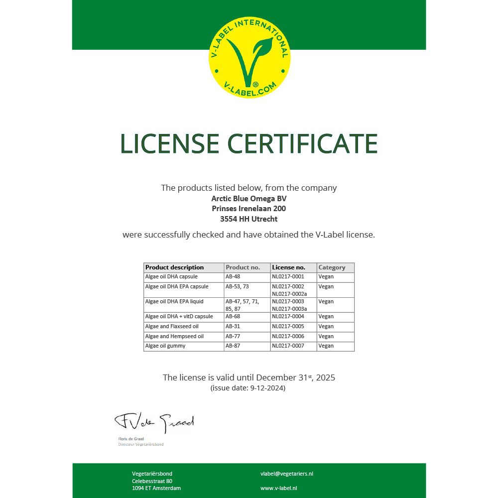 Algae Oil DHA and EPA