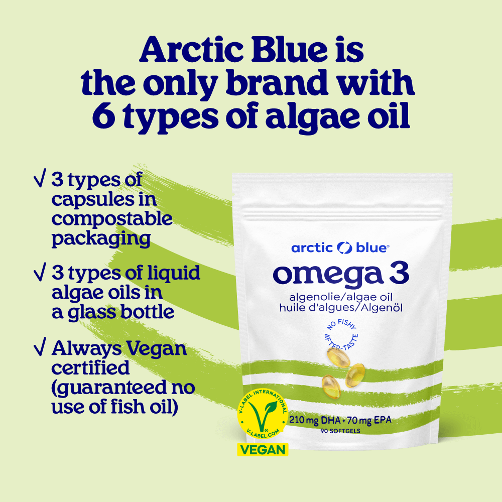 Algae Oil DHA and EPA Capsules
