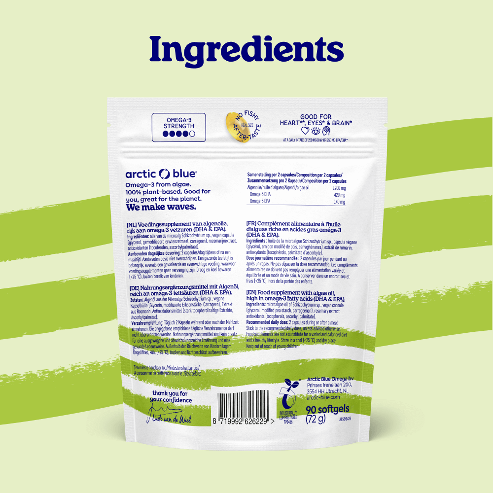 Algae Oil DHA and EPA Capsules