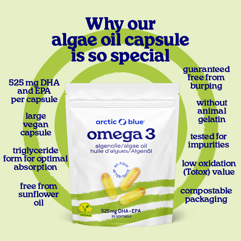 Algae Oil DHA and EPA Capsules (Large)