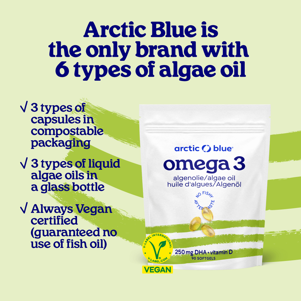 Algae Oil DHA with Vitamin D Capsules