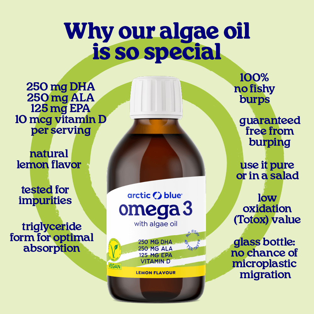 Algae Oil and Hemp Seed Oil