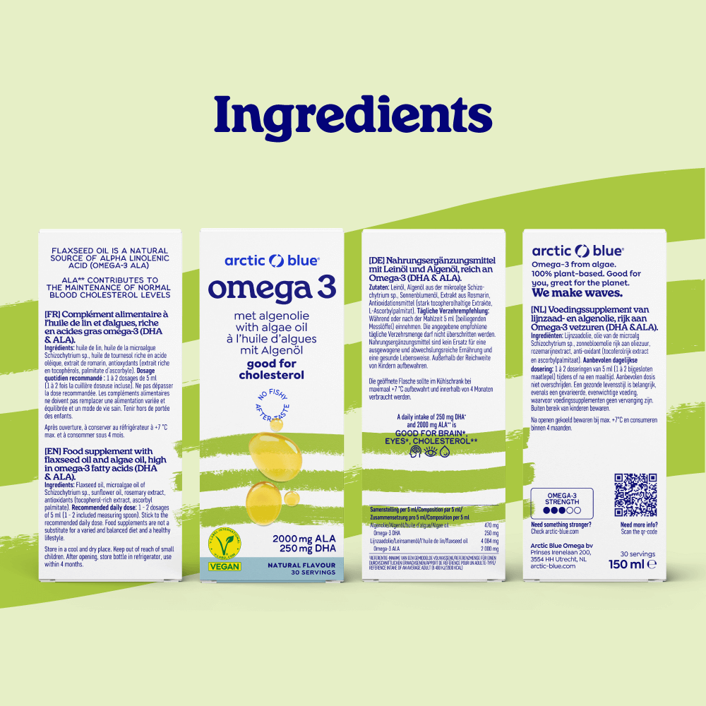 Algae Oil and Flaxseed Oil