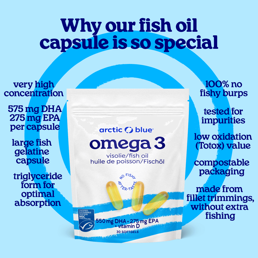 Fish Oil Capsules with Vitamin D3 (Large)