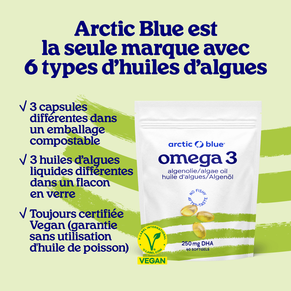 Capsules d'huile d'algues DHA