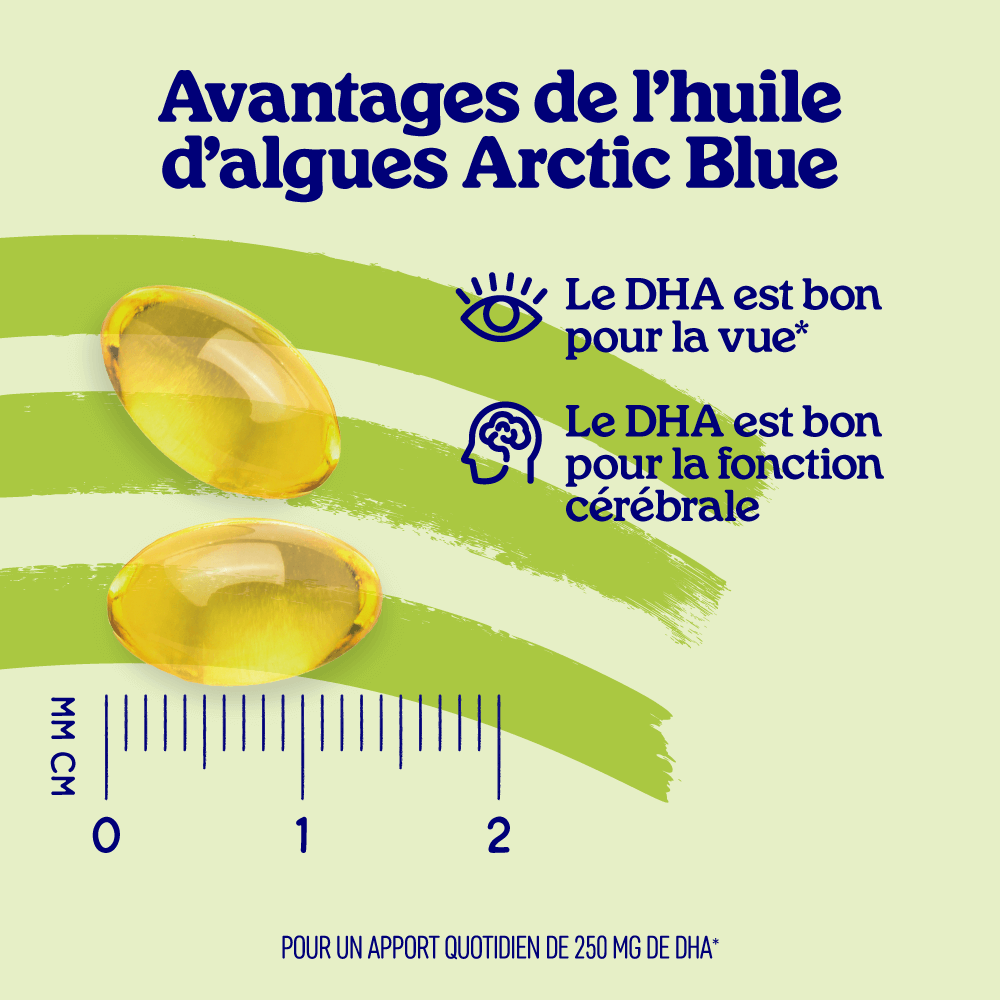 Capsules d'huile d'algues DHA