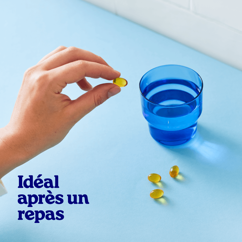Capsules d'huile d'algues DHA avec vitamine D