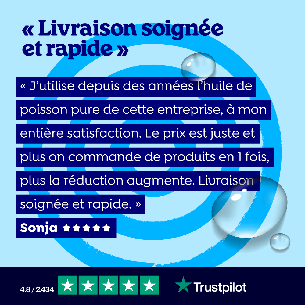Huile de poisson pure (goût naturel)