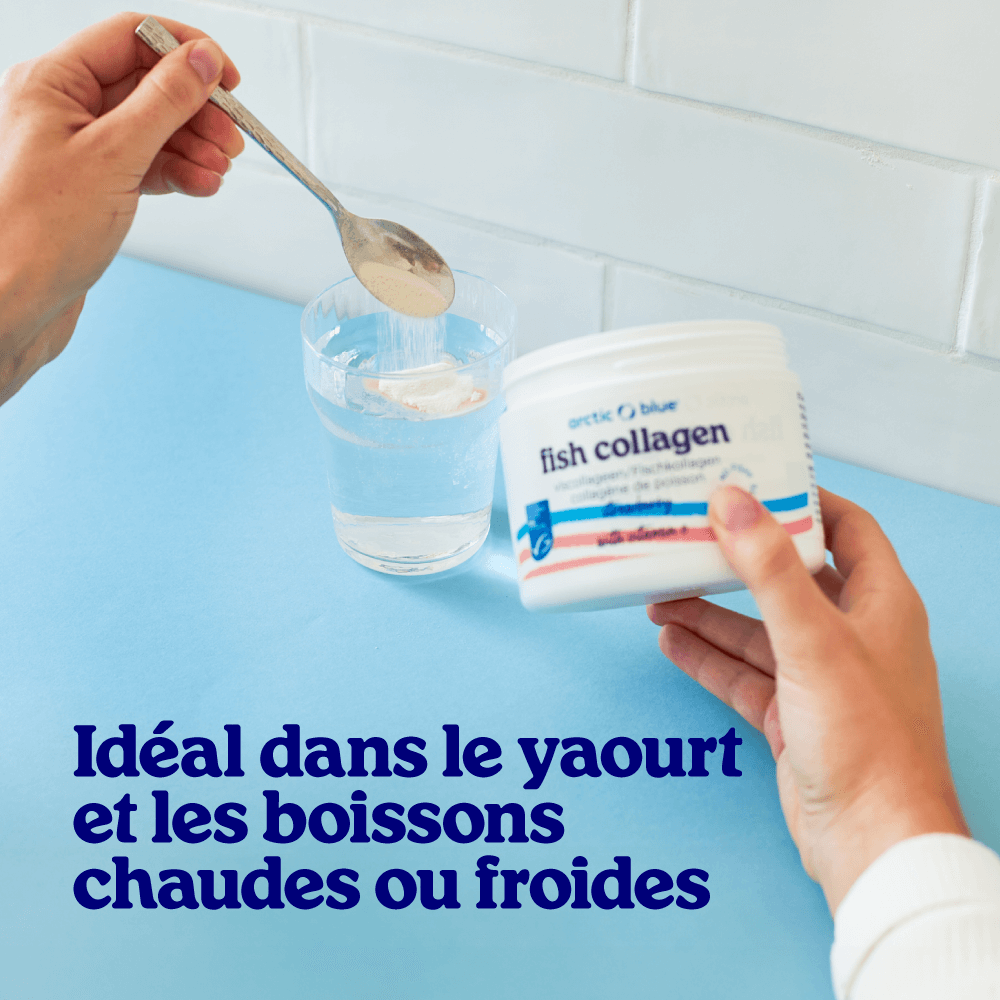 Collagène de poisson en poudre fraise