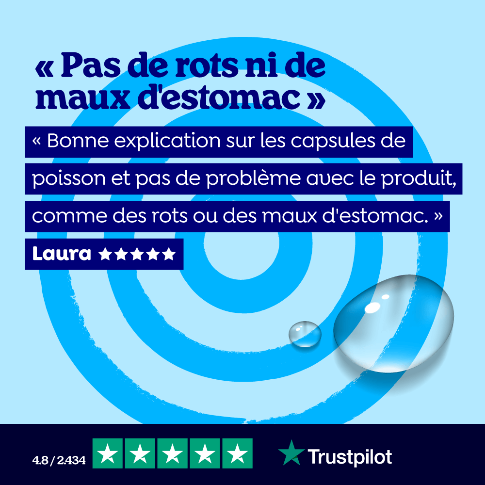 Capsules d'huile de poisson avec vitamine D3 (grand format)