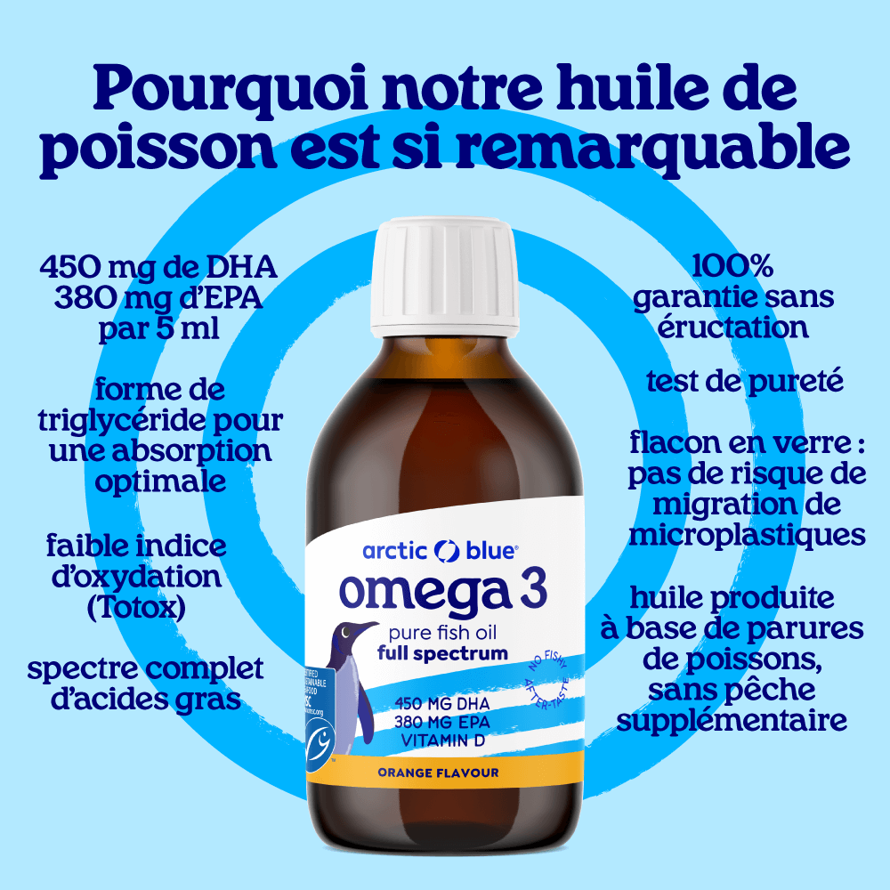 Huile de poisson pour enfants