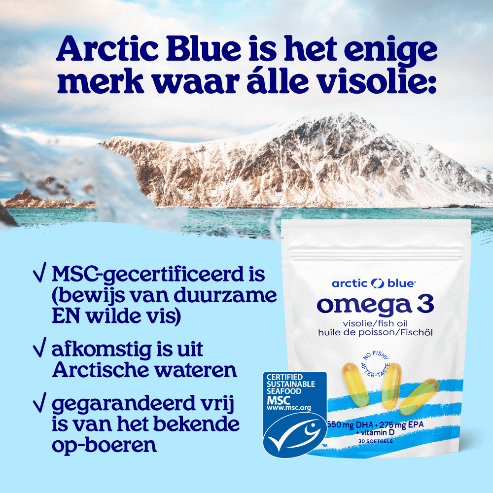 Visolie capsules met Vitamine D3 (groot)