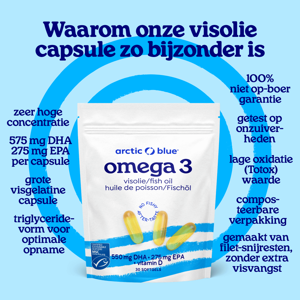 Visolie capsules met Vitamine D3 (groot)