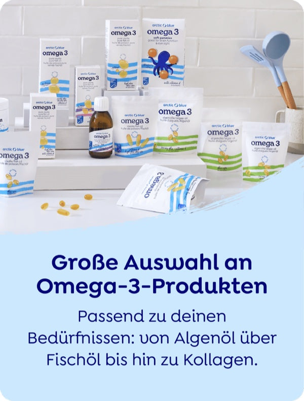 Breites Sortiment an Omega-3-Produkten
